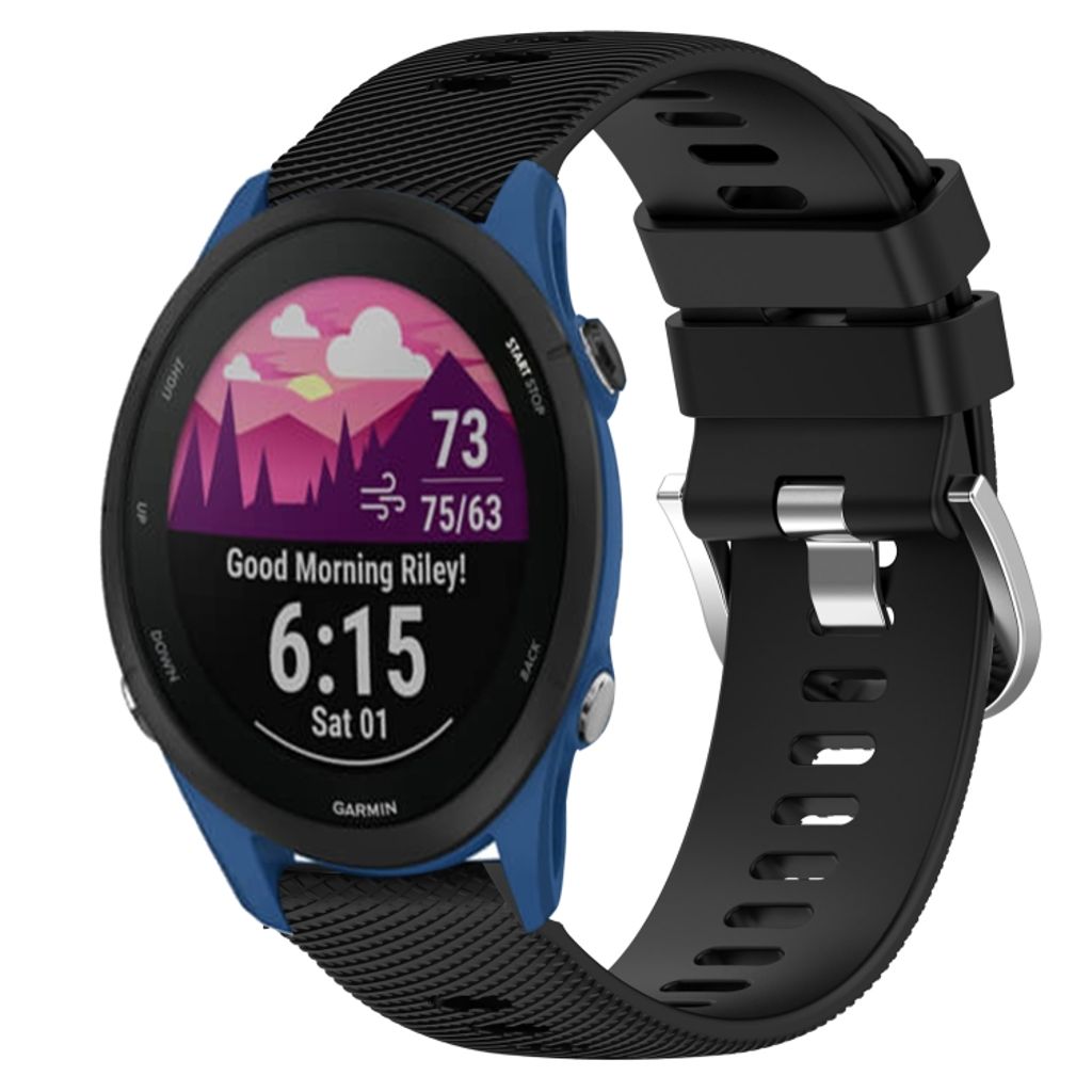 EU Product - Forerunner 255S Silicone Watch Band - Black thumbnail