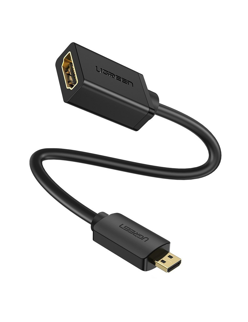 20134 UGREEN Micro HDMI to HDMI cable 20cm - Black