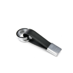 TROIKA TWISTER Keyring Black, Silver