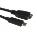 Cables Direct 1M USB 3.1 GEN 2 TYPE C - MO B10G3A USB cable USB 3.2 Gen 2 (3.1 Gen 2) Micro-USB B USB C Black