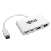 Tripp Lite U460-004-2A2C 4-Port USB-C Hub, USB 3.x (5Gbps), 2x USB-A, 2x USB-C, White