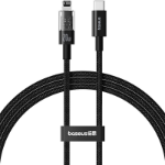 Baseus Gem USB-C to iP fast charging cable 1 m 20 W Black