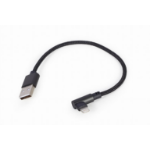 Gembird CC-USB2-AMLML-0.2M lightning cable Black