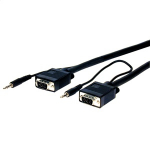 Comprehensive VGA15P-P-100HR/A video cable adapter 1200" (30.5 m) VGA (D-Sub) + 3.5mm Black