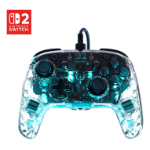 Turtle Beach Afterglow Clear Wired RGB Gaming Controller. Officially licensed Nintendo for Nintendo Switch 2
