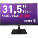 TERRA 3030234 computer monitor 80 cm (31.5") 3840 x 2160 Pixels 4K Ultra HD LCD Zwart