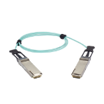 Black Box QSFP-H40G-AOC5M-BB InfiniBand/fibre optic cable 196.9" (5 m) QSFP+ Aqua color