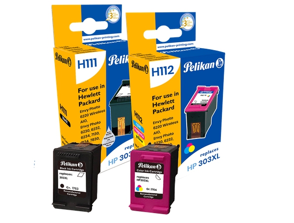 Image of Pelikan Ink Cart For HP 303XL Multi Bk & 3-Colour (3Yn10Ae)