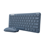 Trust Lyra clavier Souris incluse Bureau RF sans fil + Bluetooth QWERTY Anglais américain Bleu