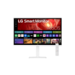 LG 31.5' 4K UHD Smart Monitor with webOS, USB-C PD 65W, AirPlay 2, DCI-P3 90%, Bluetooth, 5ms, 60Hz, and tilt/height/swivel/pivot stand