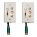 Tripp Lite EZA-VGACSAF-2 socket-outlet 3 x RCA + VGA + 3.5mm White