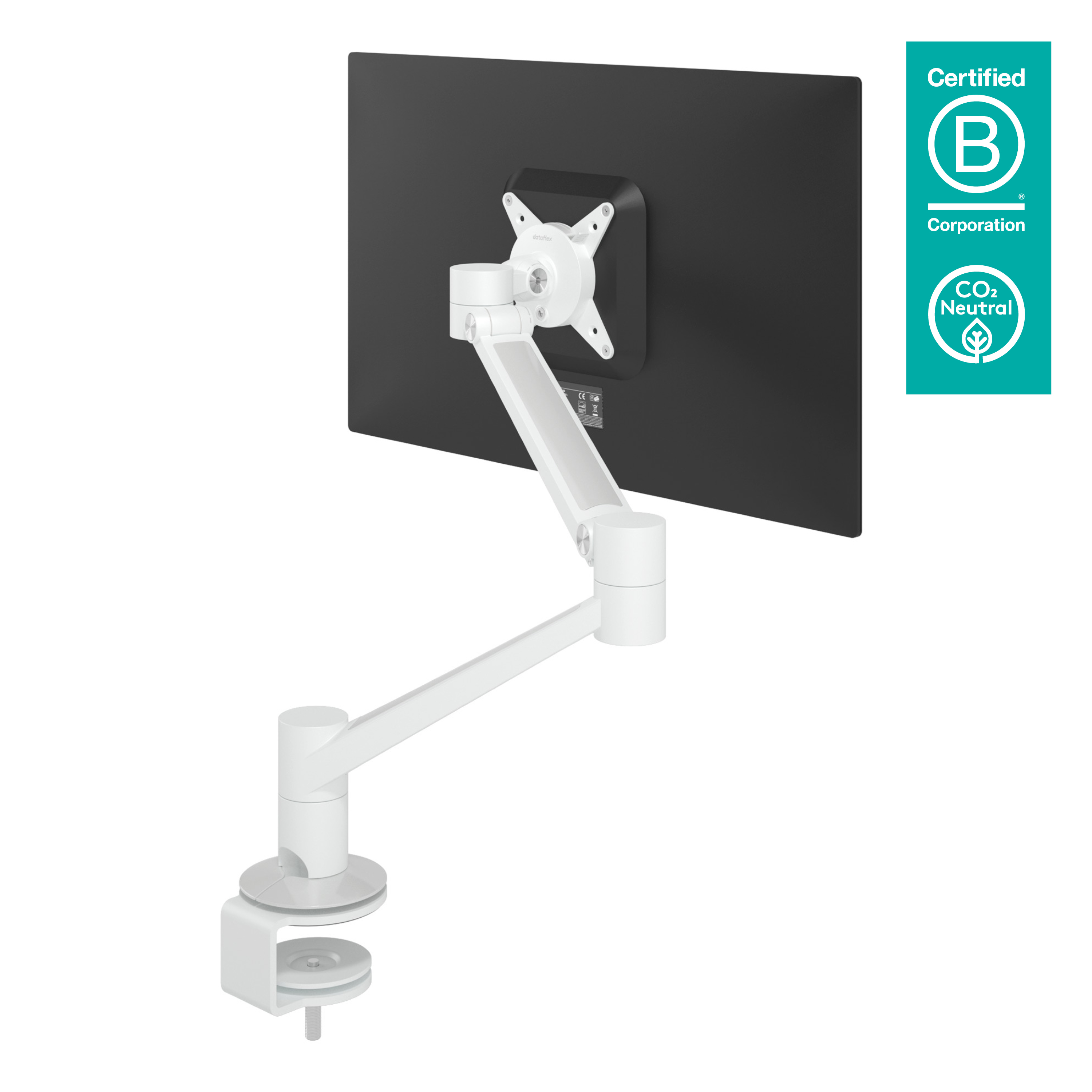 Image of Dataflex 58.620 monitor mount / stand 85.1 cm (33.5") White Desk