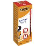 BIC Cristal Exact Red Stick ballpoint pen Ultra Fine 20 pc(s)
