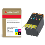 AgfaPhoto APET128SETD inktcartridge 4 stuk(s) Compatibel Normaal rendement Zwart, Cyaan, Magenta, Geel