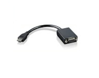 Lenovo 00HM073 video cable adapter VGA (D-Sub) HDMI Type C (Mini) Black