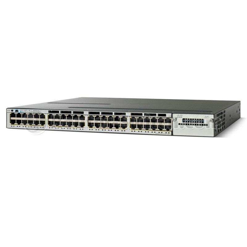Cisco Catalyst WS-C3750X-48PF-E network switch Managed Gigabit Ethernet (10/100/1000) Black 1U Power over Ethernet (PoE)
