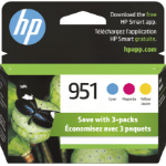 HP 951 3-pack Cyan/Magenta/Yellow Original Ink Cartridges