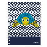Herlitz 50039180 writing notebook A5 100 sheets Blue, White
