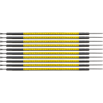 Brady SCNG-05-H cable marker Black, Yellow Nylon 300 pc(s)