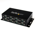 StarTech.com 8 Port USB to DB9 RS232 Serial Adapter Hub â€“ Industrial DIN Rail and Wall Mountable