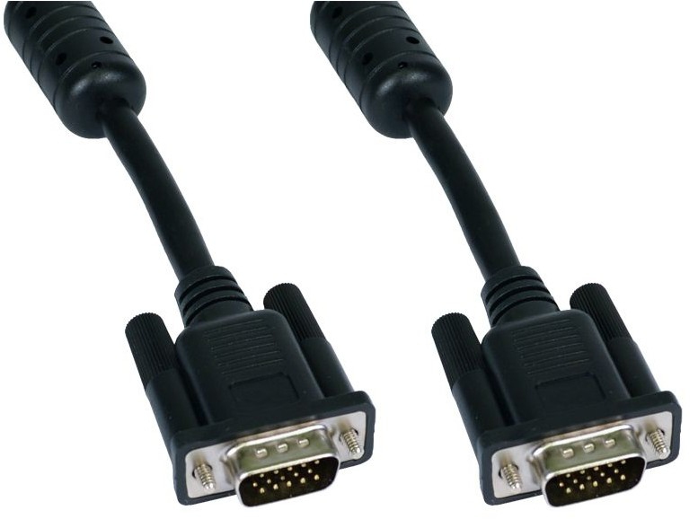 Cables Direct SVGA, 20m, M-M VGA cable VGA (D-Sub) Black