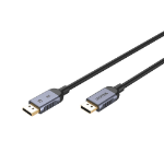 UNITEK C1628GY01-1.5M DisplayPort cable Black, Grey