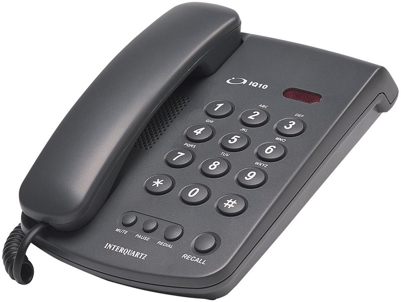 Image of Interquartz 9310B7 telephone Black