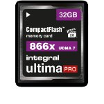 Integral 32GB COMPACT FLASH MEMORY CARD CF CF UDMA 7 VPG-20 UP TO R-130 W-45 866X