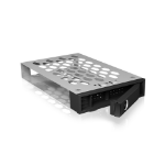 ICY BOX 22070 storage drive enclosure HDD enclosure Black, Metallic 3.5"