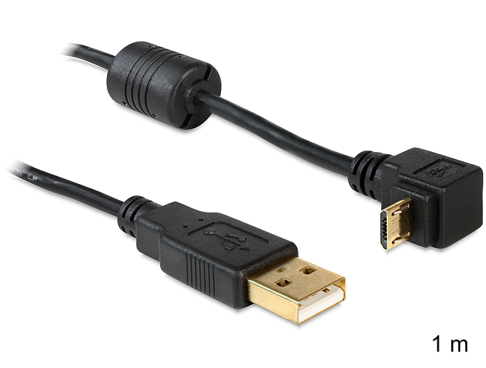 Image of DeLOCK USB2.0 1m USB cable USB A Micro-USB B Black