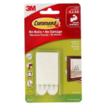 Command 17201 hook/loop fastener White 8 pc(s)