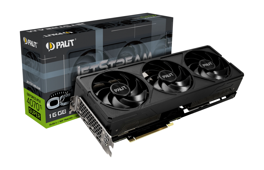 Image of Palit GeForce RTX 4070 Ti SUPER JetStream OC NVIDIA 16 GB GDDR6X