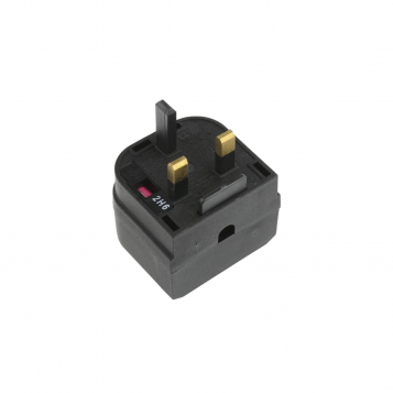 Pro Series EU to UK Black Converter - 3 Amp fused thumbnail