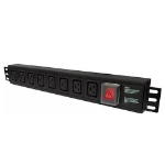Videk PDU Horizontal 8 x C19 Sockets to 16 Amp Commando Plug 3m