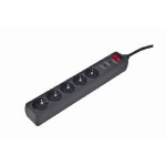 EnerGenie SPG5-C-10 surge protector Black 5 AC outlet(s) 250 V 3 m