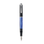 Pelikan M205 fountain pen Built-in filling system Black, Blue, Marble colour, Silver 1 pc(s)