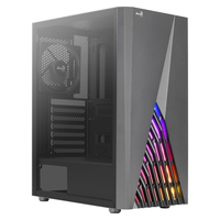 Image of Aerocool Aerocool DELTABKV1 ATX PC Case RGB Front Full Side Window...