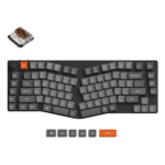 Keychron K15 Max keyboard Universal USB + RF Wireless + Bluetooth QWERTY UK English Grey