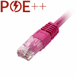 Cablenet 8m Cat6 RJ45 Pink U/UTP PVC 24AWG Flush Moulded Booted Patch Lead