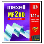 Maxell MF2-HD Formatted MAC (10 Pack) 1.44 MB