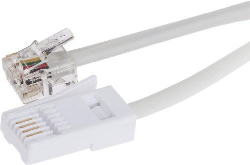 Maplin RZ75S-W telephone cable 3 m White