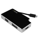StarTech.com Travel A/V Adapter: 3-in-1 USB-C to VGA, DVI or HDMI - 4K