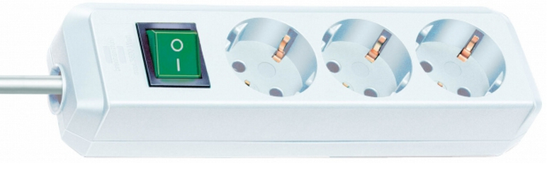 Image of Brennenstuhl 1152920 power extension 5 m 3 AC outlet(s) White