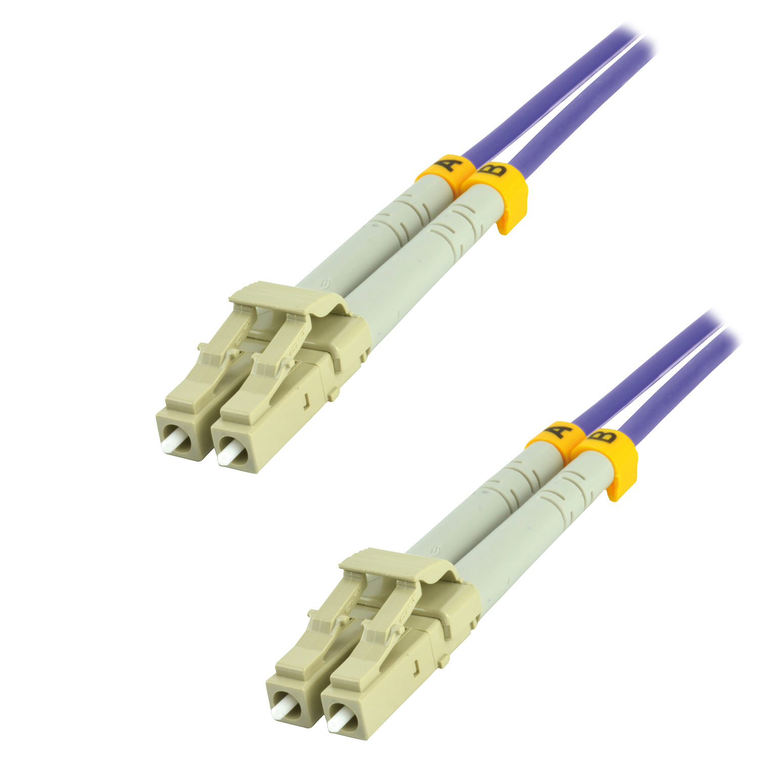 MCL LC / LC Multimode duplex 50/125 OM4 optical fiber - 25m