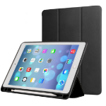 JLC Apple iPad Mini 5/4 Smart Stand Case Cover with Pencil Holder - Black