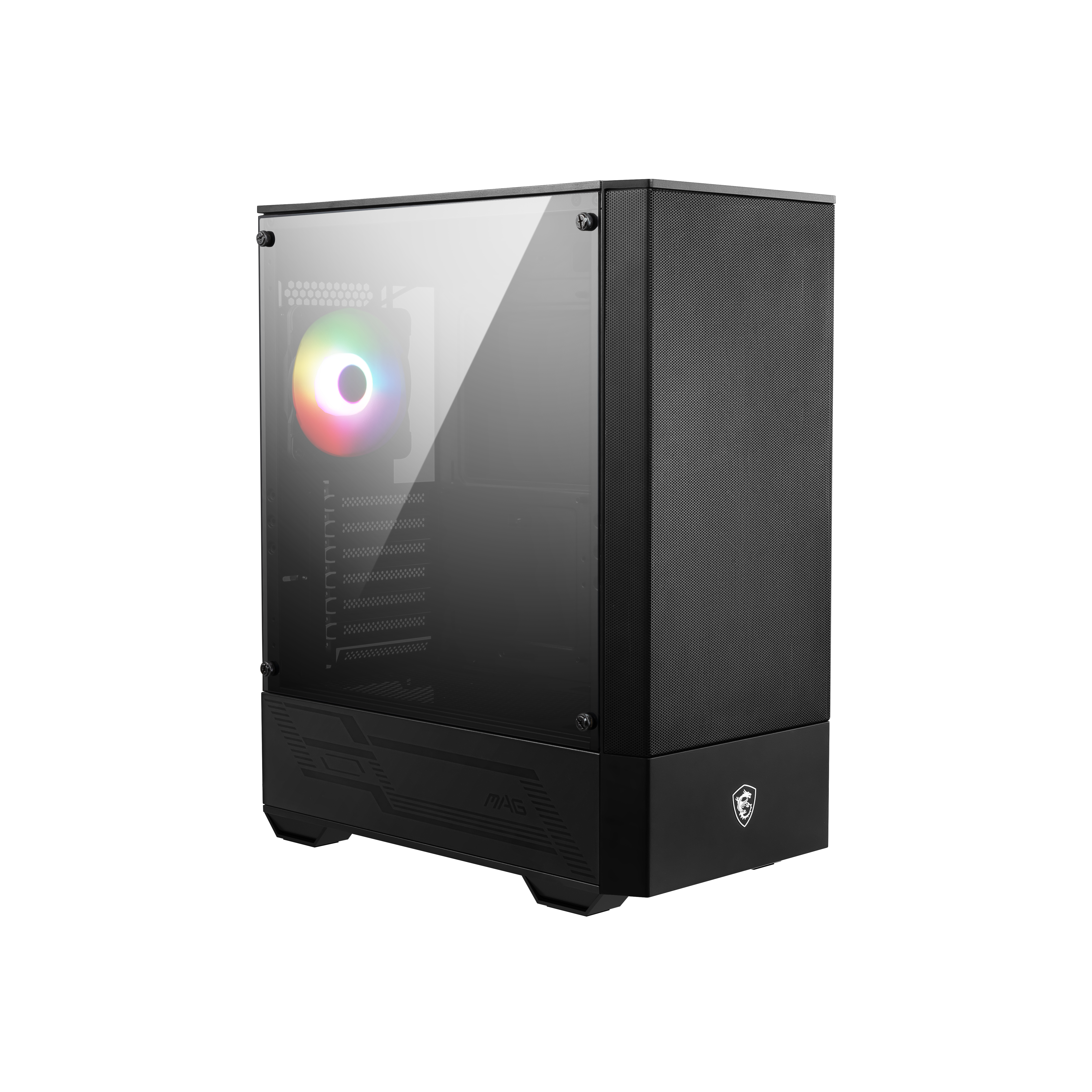 Image of MSI MAG FORGE 111R Mid Tower Gaming Computer Case 'Black, 1x 120mm...