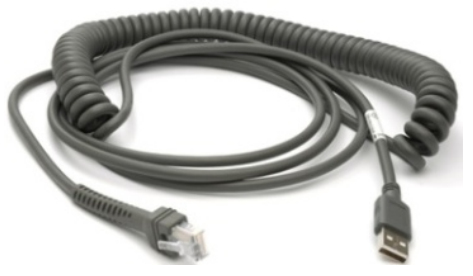 Image of Zebra CBA-U29-C15ZBR USB cable 4.57 m USB 2.0 USB A Black