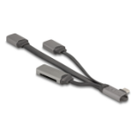 DeLOCK 64303 interface hub USB 3.2 Gen 1 (3.1 Gen 1) Type-C 5000 Mbit/s Grey