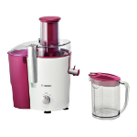 Bosch MES25C0 juice maker Centrifugal juicer 700 W Cherry, Transparent, White