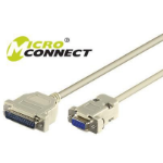 Microconnect IBM029 serial cable Grey 3 m DB-9 DB-25